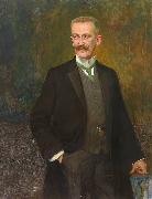 Heinrich Hellhoff Portrait Geheimrat Jungel oil painting on canvas